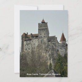 Cartão De Festividades Bran Castle, Transilvânia, Romênia, em um
