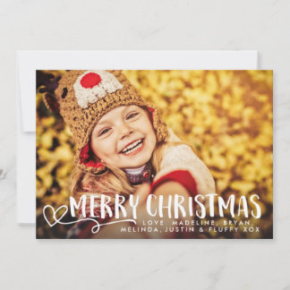 Cartão De Festividades Branco do Feliz Natal folha de prova da foto de