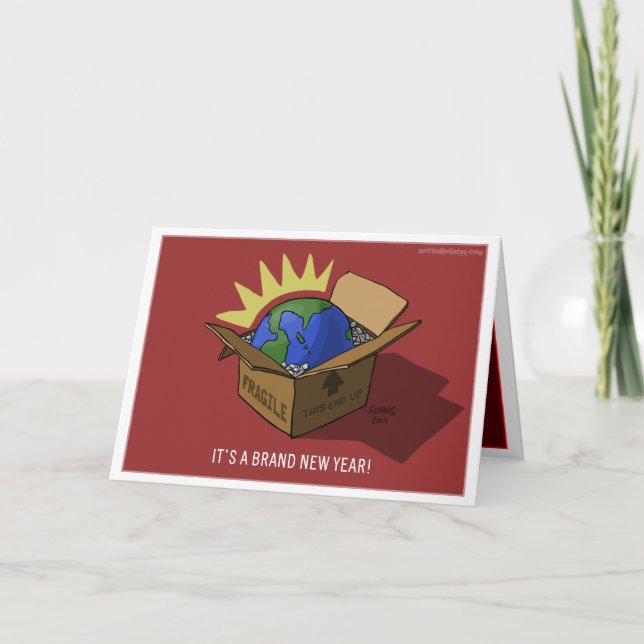 Cartão De Festividades Brand New Year (Frente)