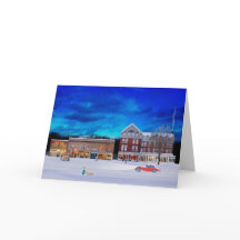 Brandon Vermont numa noite de inverno