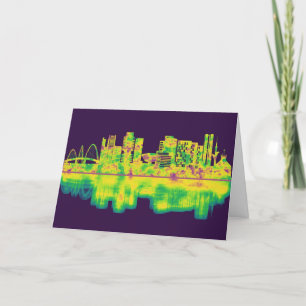 Cartão De Festividades Brasilia Brazil Skyline