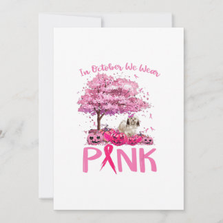 Cartão De Festividades Breast Cancer Awareness October We Wear Pink With