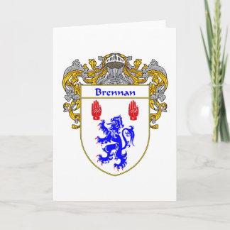 Cartão De Festividades Brennan Casaco de Braços (Mantled)