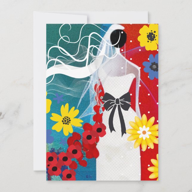 Cartão De Festividades Bridal Bliss (Frente)