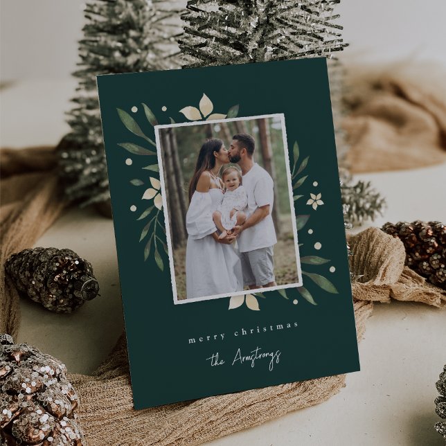 Cartão De Festividades Bright Boughs | Foto de Natal Botânico (Criador carregado)