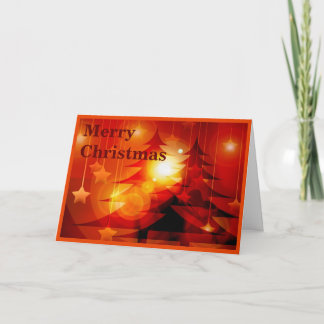 Cartão De Festividades Bright Trees Merry Christmas Card