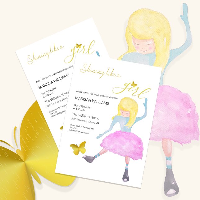 Cartão De Festividades Brilhando como uma Ilustração de Aquarela de Menin (Criador carregado)