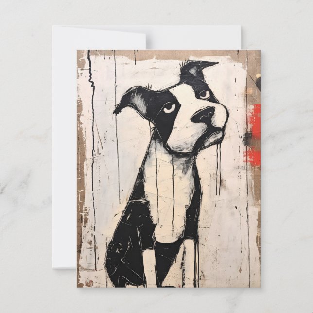 Cartão De Festividades Brilhante, preto e branco (Frente)