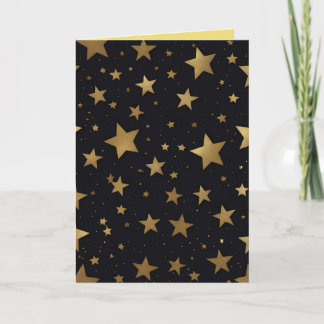 Cartão De Festividades brilho e estrelas natal