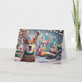 Cartão De Festividades Brincando de Alegria de Natal