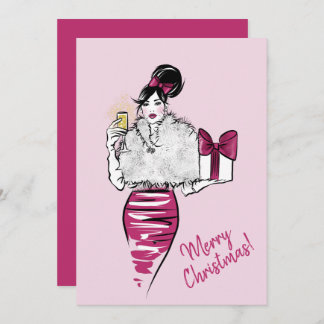 Cartão De Festividades Brindes de Natal Feliz