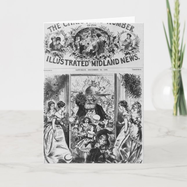 Cartão De Festividades Bringing in Christmas (Frente)