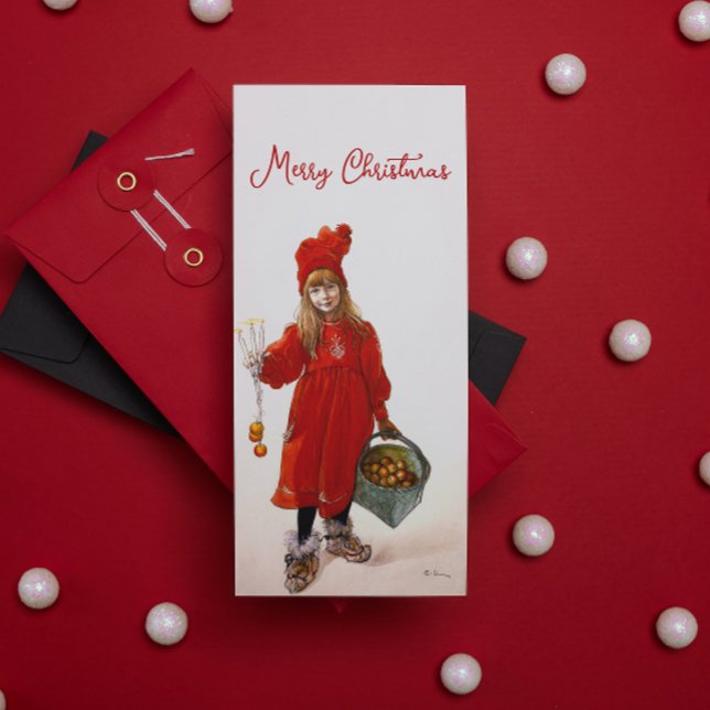 Cartão De Festividades Brita como Iduna Carl Larsson Arte Antiga Natal (Criador carregado)