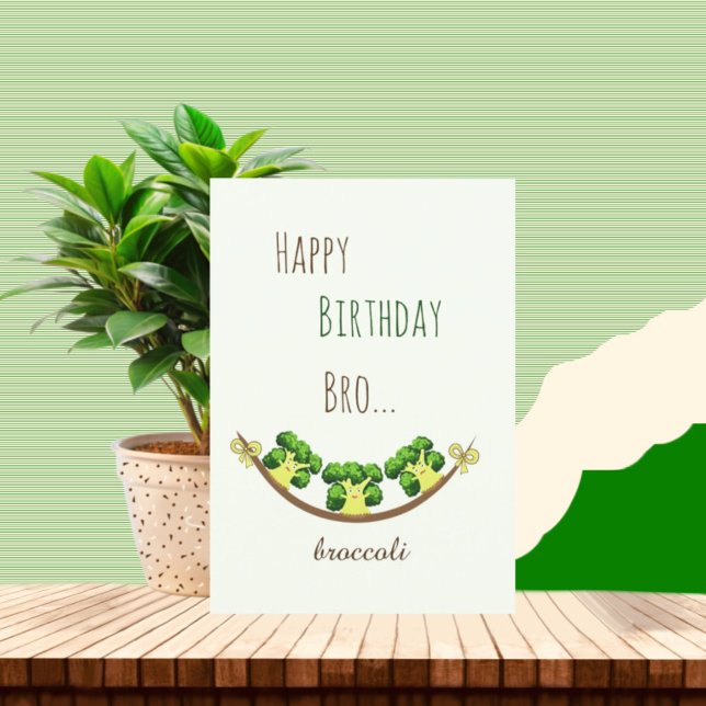 Cartão De Festividades Brócolis engraçado (Criador carregado)