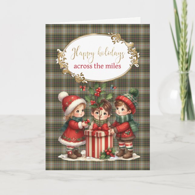 Cartão De Festividades Brodie Hunting Original Scottish Tartan (Frente)