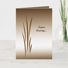 Cartão De Festividades Bronze Grass Easter