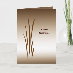 Cartão De Festividades Bronze Grass Easter