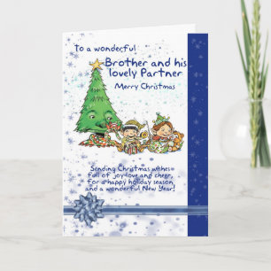 Cartão De Festividades Brother And His Partner Christmas Card