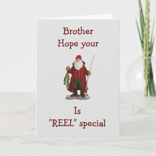 CARTÃO DE FESTIVIDADES **BROTHER**-HOPE YOUR CHRISTMAS IS *REEL* SPECIAL