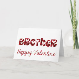 Cartão De Festividades Brother I Love You Cute Cupid Typography Valentine