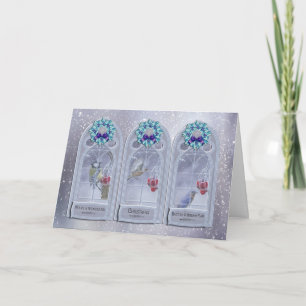 Cartão De Festividades Brother & Sister-in-Law Garden Birds Christmas Win