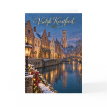 Brugge Inverno ao longo dos Reien Feliz Natal