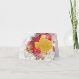 Cartão De Festividades BrushAVE Texas Shape Art Hol