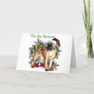 Cartão De Festividades Bruxelas Griffon "Tis