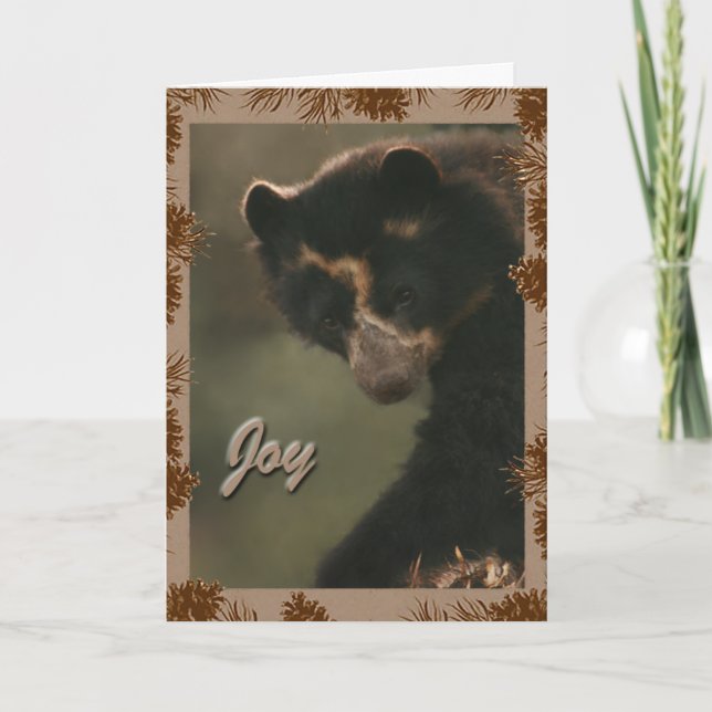 Cartão De Festividades Bubu deseja a alegria a tudo! (Frente)