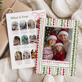 Cartão De Festividades Budget What A Year Whimsical Twelve Photo collage