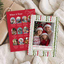 Cartão De Festividades Budget What A Year Whimsical Twelve Photo collage