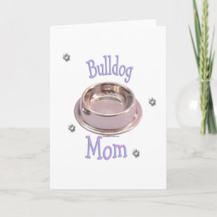 Cartão De Festividades Buldogue Mãe