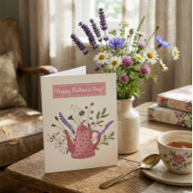 Bule de Chá Floral Caprichoso Feliz Dia das Mães C
