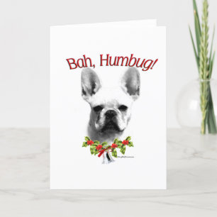 Cartão De Festividades Bulldog Francês Bah Humbug