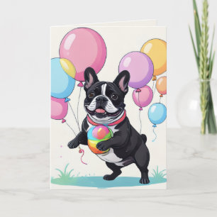 Cartão De Festividades Bulldog Francês Dia Feliz Bulldogge Francês 