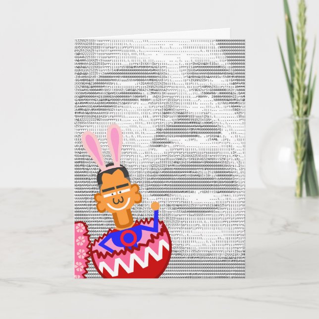 Cartão De Festividades Bunny (Frente)