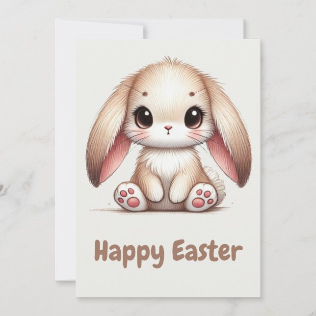 Cartão De Festividades Bunny Eared Wonder (Frente)