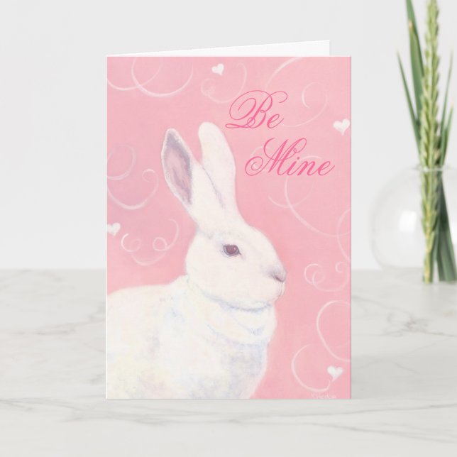 Cartão De Festividades Bunny Valentine Card (Frente)