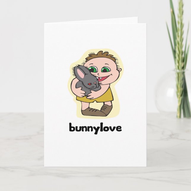 Cartão De Festividades Bunnylove (Frente)