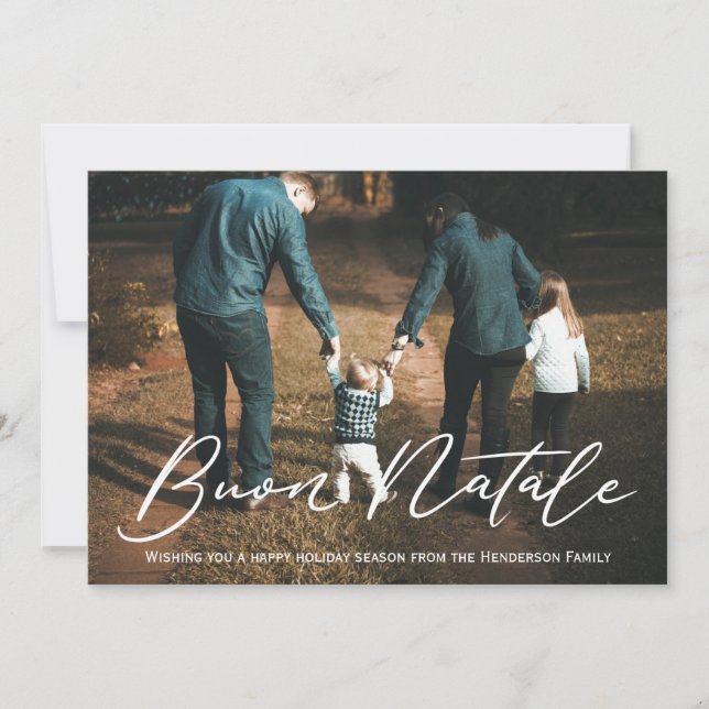 Cartão De Festividades Buon Natale Christmas Card (Frente)