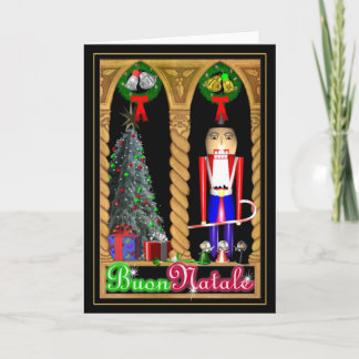 Cartão De Festividades Buon Natale Italian Merry Christmas card