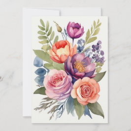 Cartão De Festividades Buquê bonito de Acondicionamento Floral da Flor de