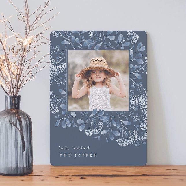 Cartão De Festividades Buquê de inverno | Foto de Hanukkah (Criador carregado)