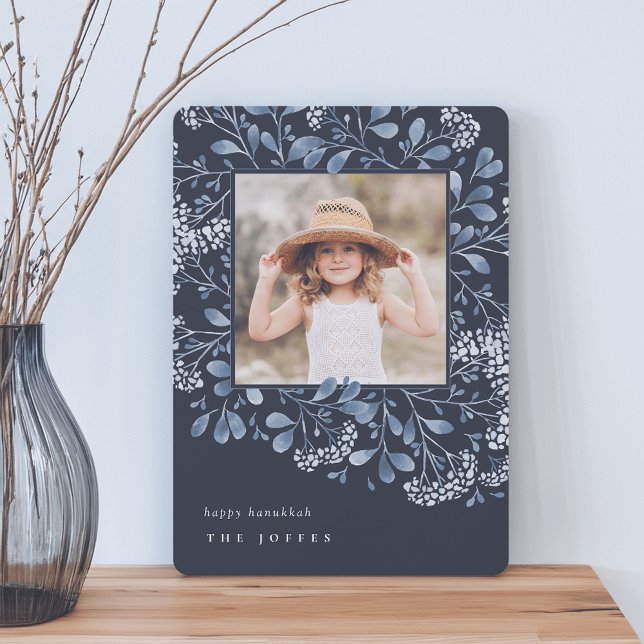 Cartão De Festividades Buquê de inverno | Foto de Hanukkah (Criador carregado)