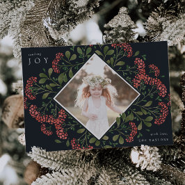 Cartão De Festividades Buquê de inverno | Imagem Botânica Por Aquarela