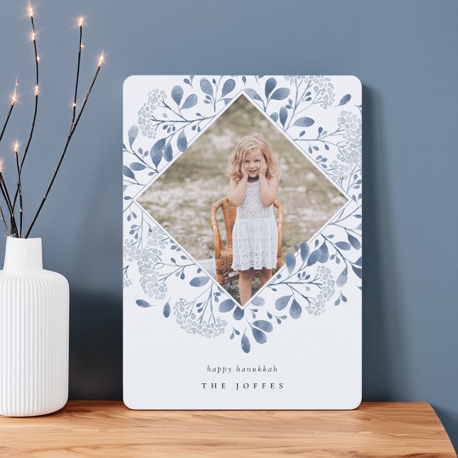 Cartão De Festividades Buquê de inverno | Imagem Elegante de Hanukkah Wat (Criador carregado)