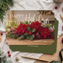 Buquê Floral de Poinsettia Personalizado Foto