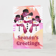 Burgundy Snowman Com Bolinhas