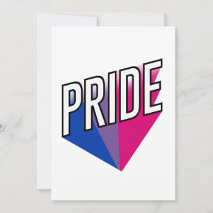Cartão De Festividades Burst do Orgulho Bissexual