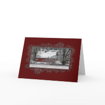 Business Country Barn Christmas Card